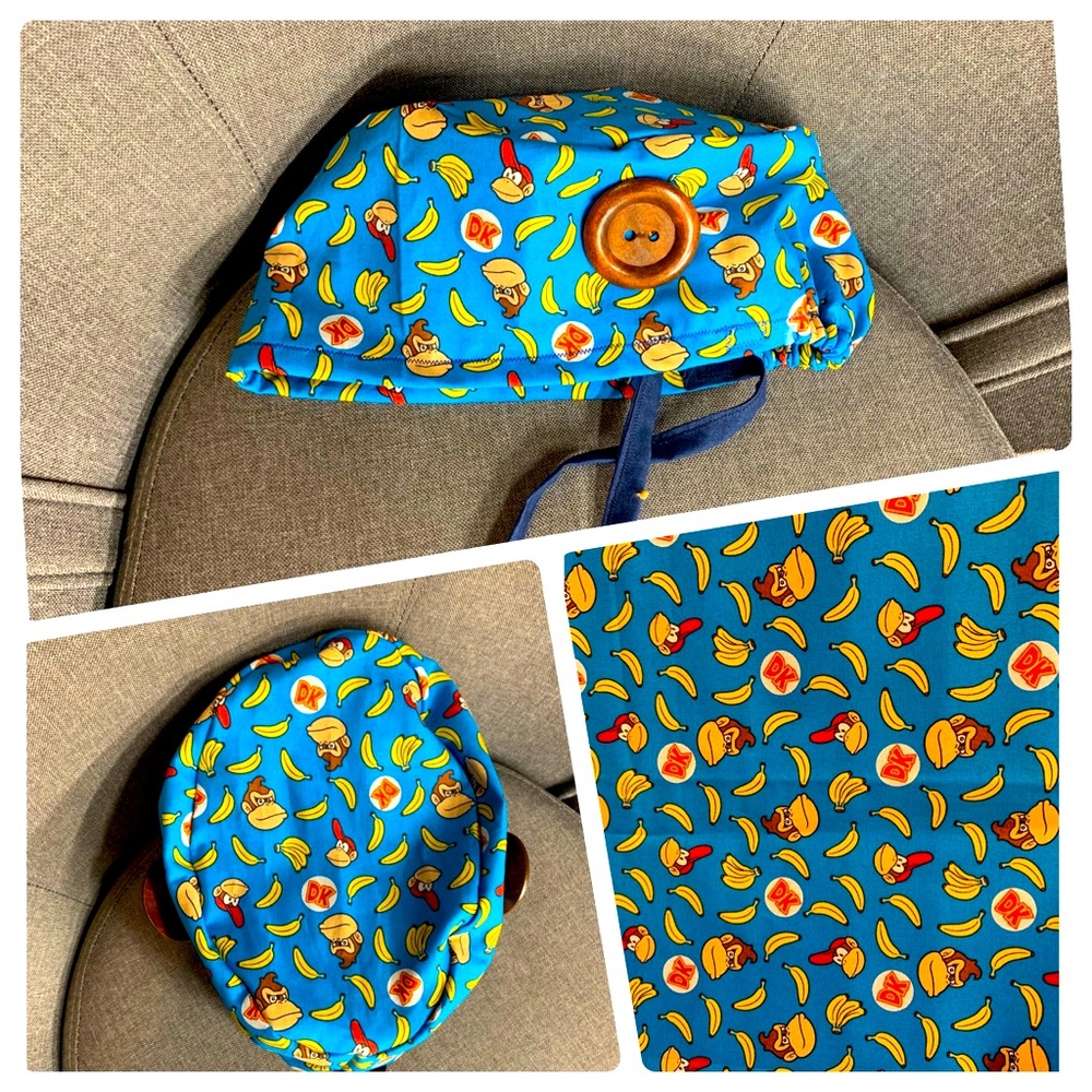 Ready toShip High Quality Fitted Scrub Cap wButton